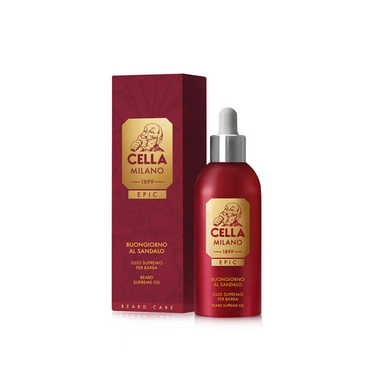 Cella Epic Olio Supremo per Barba Buongiorno al Sandalo 50ml