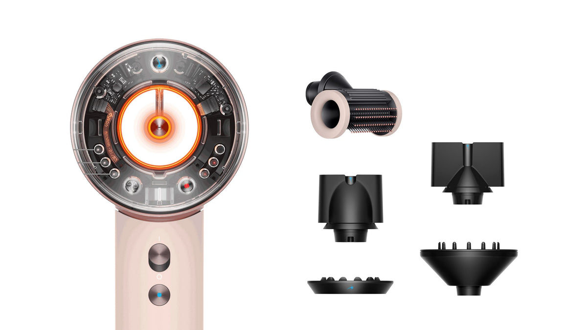 Asciugacapelli Dyson Supersonic Nural™ – Capelli lisci (Rosa cipria/Oro rosa)
