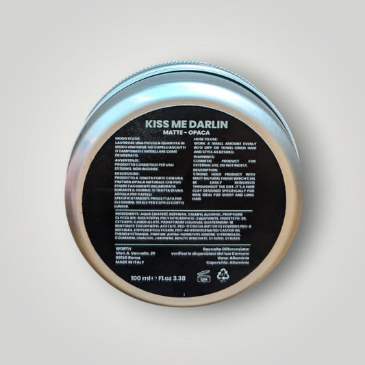 Kiss Me Darlin' Roma Matte Pomade for hair styling, matte finish, strong hold, 100ml