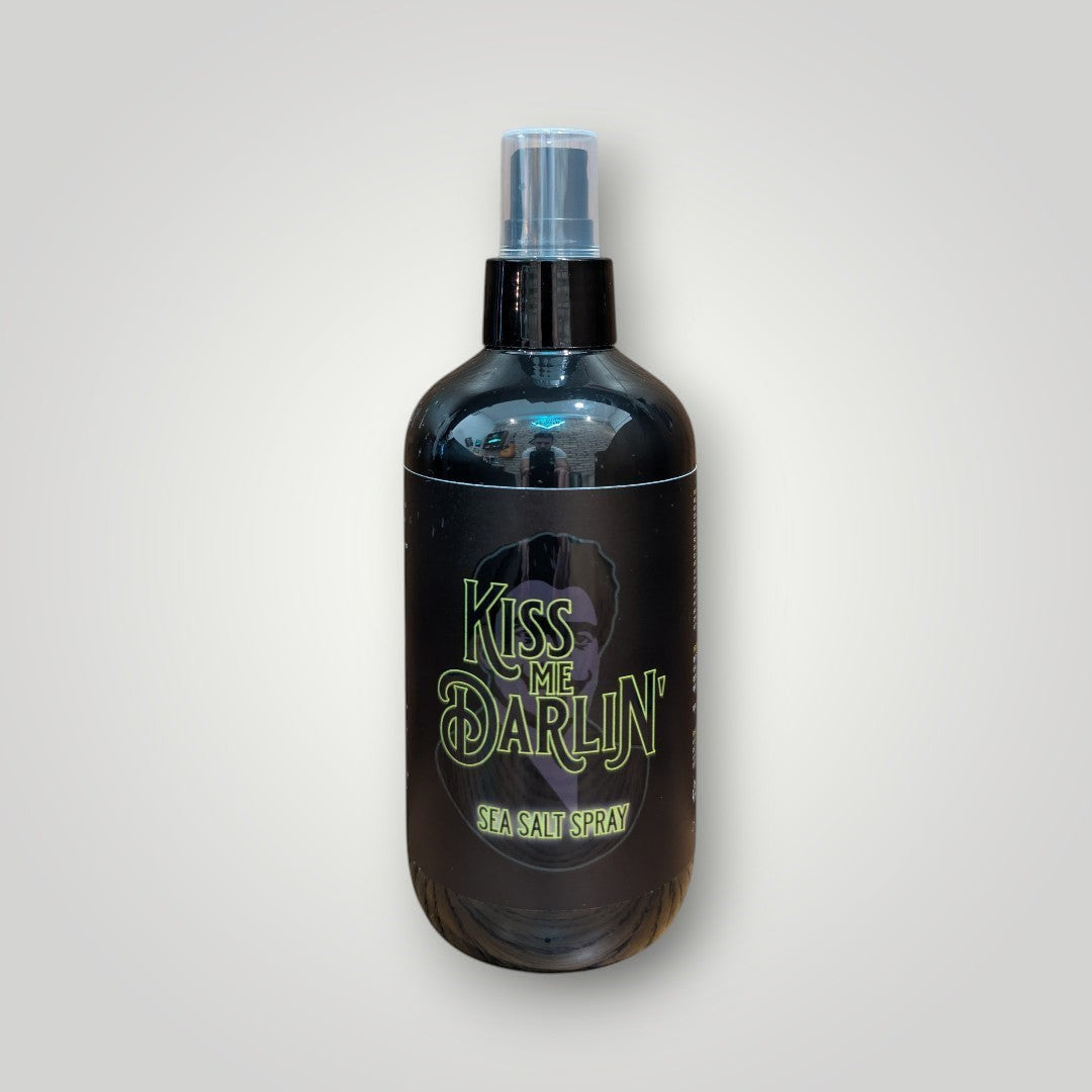 Kiss Me Darlin' Roma Sea Salt Spray for textured beach waves and volume. Lightweight, non-sticky formula.